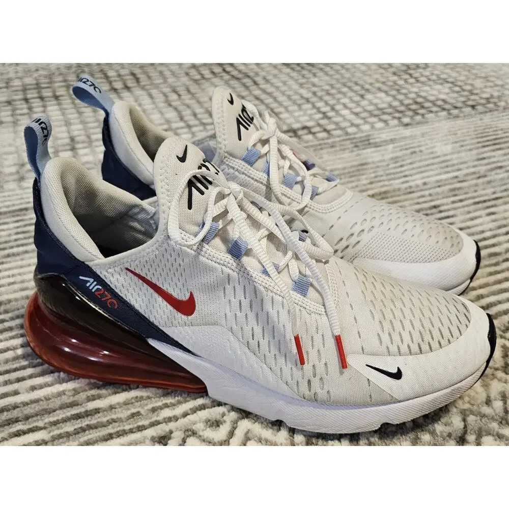 Nike Air Max 270 USA White Navy Chile Red Men's Size 11.5 DJ5172-100
